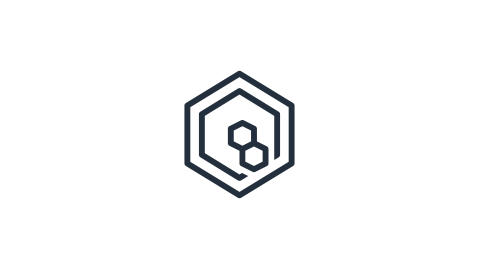 Hexagonal logo with a smaller hexagon and number 8 inside.