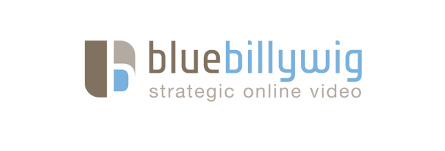 Logo of Blue Billywig with the tagline 'strategic online video' displayed below the company name.