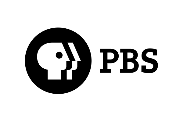 The PBS logo featuring a stylized profile of a head inside a black circle, with the letters 'PBS' to the right in bold black text.