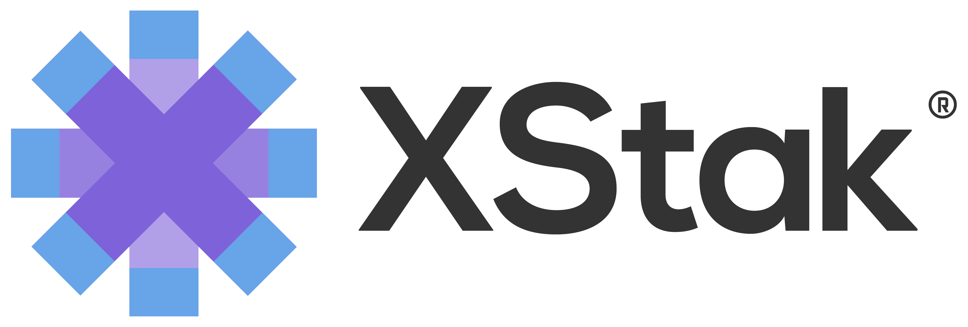 XStak logo with a geometric purple and blue icon next to the brand name in black text.