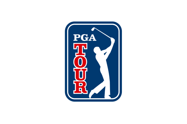 The official PGA Tour logo featuring a silhouette of a golfer swinging a club with 'PGA TOUR' text.