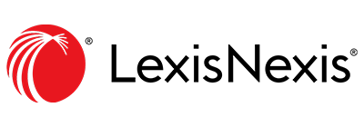 LexisNexis horizontal logo featuring the company name in black text with a red globe icon on the left.