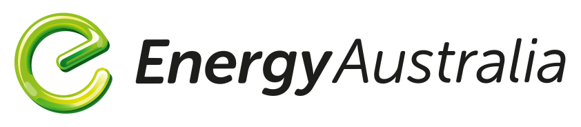 Logo of EnergyAustralia, featuring a stylized green 'E' and the text 'EnergyAustralia'.