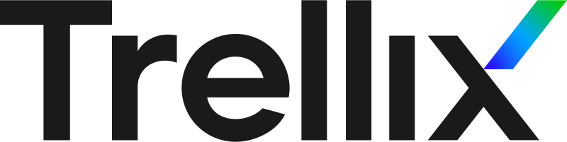 The Trellix logo in black with a gradient accent, displayed on a transparent background.