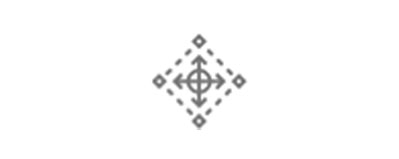A gray icon representing a control tower with arrows pointing outward, commonly used for energy and utilities or security-related visualizations.
