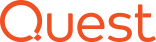 "Quest logo in orange text."