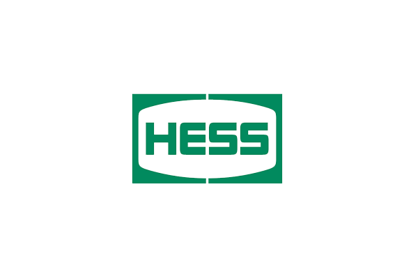 The Hess logo, featuring the word 'HESS' in green, enclosed in a green rectangular border, centered on a white background.