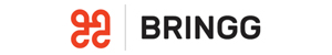 Logo of Bringg featuring an abstract red symbol and the brand name in bold black letters.
