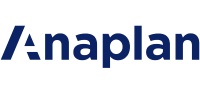 Anaplan logo in dark blue text.