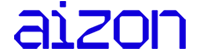 Aizon company logo in blue text