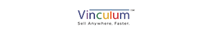 Logo for Vinculum with the tagline 'Sell Anywhere, Faster.' Text in multicolored letters on a white background.