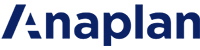 Anaplan logo in blue text on a white background