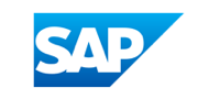 The SAP logo in blue and white.