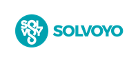 Solvoyo logo in teal, featuring the company name and circular emblem.