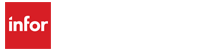 Infor logo in a red square on a white background
