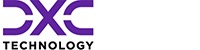 DXC Technology logo in purple and black text on a white background.