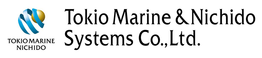 Logo of Tokio Marine & Nichido Systems Co., Ltd. featuring the company name and a blue and gold globe graphic.