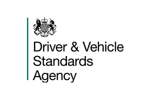 Logo of the Driver & Vehicle Standards Agency (DVSA), featuring the agency name with the UK government crest.