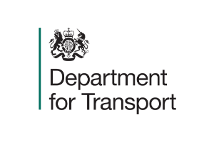 Logo of the UK Department for Transport featuring the government crest and the text 'Department for Transport'.
