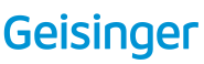 The Geisinger logo in blue text on a white background.