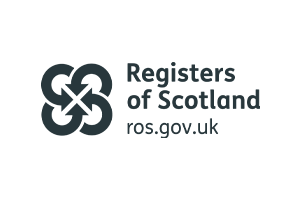 Logo of Registers of Scotland with text 'Registers of Scotland' and 'ros.gov.uk'.