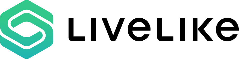LiveLike logo with stylized geometric icon and company name in a modern font.