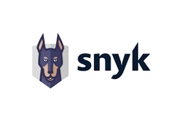 Snyk logo featuring a stylized dog head icon next to the word 'snyk'.