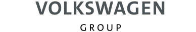 "Volkswagen logo with text in black."