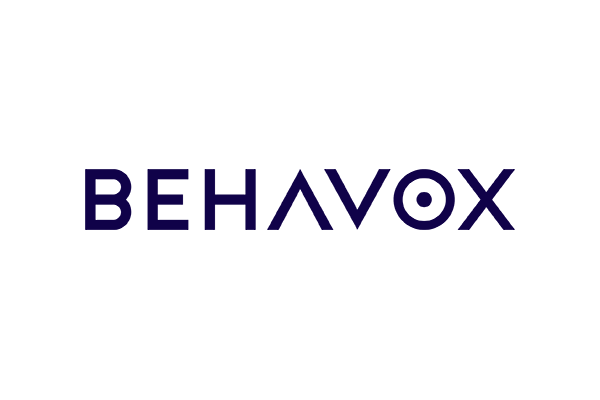Behavox logo with blue text on a white background