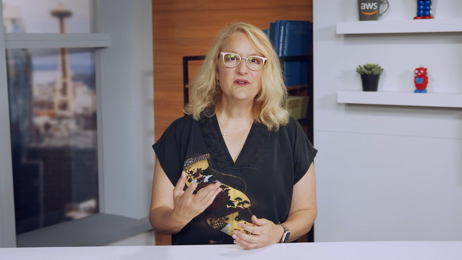 Claire Gribbin talking in video