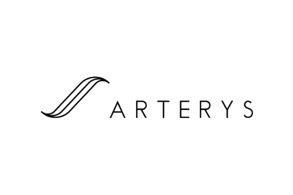 Arterys company logo with black text and graphic on a white background.