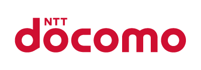 The logo of NTT Docomo, showing the company name in bold red letters on a white background.