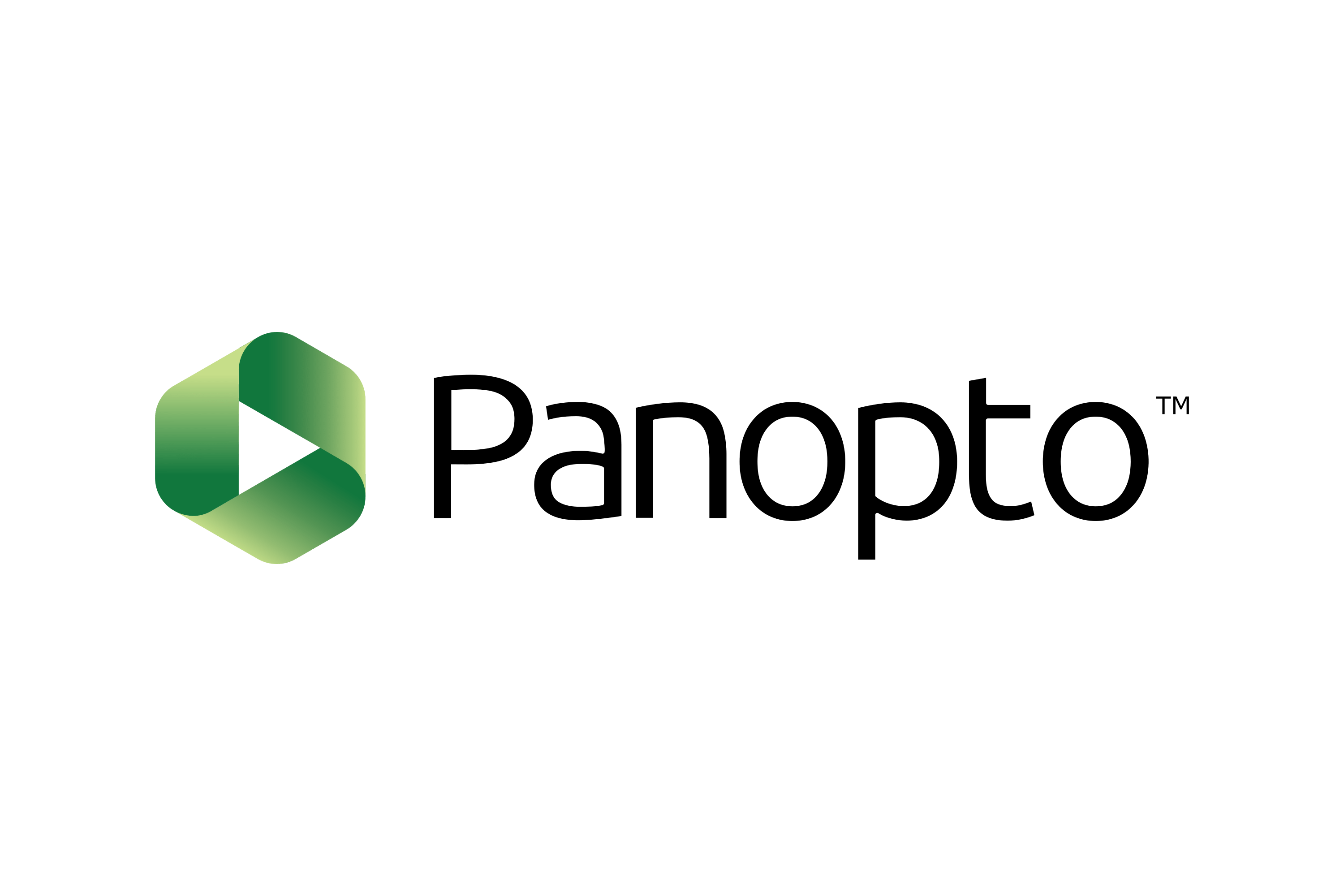 Panopto company logo featuring a green geometric icon and the word 'Panopto' in black text.