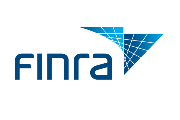 FINRA logo in blue with a transparent background.