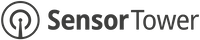 Sensor Tower logo in black text with a circular tower icon to the left.