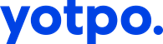 The Yotpo logo in blue text on a transparent background.