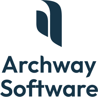 Logo for Archway Software, featuring a stylized arch design above the company name.