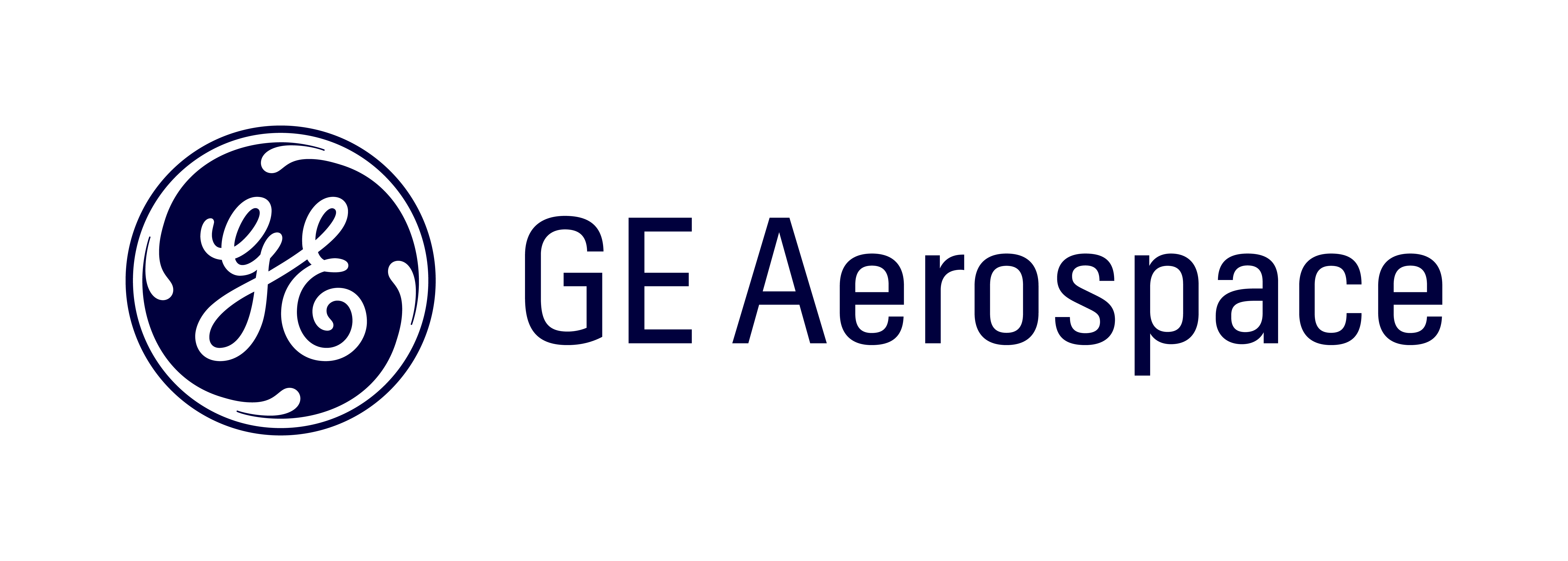 GE Aerospace logo featuring the stylized 'GE' emblem and the text 'GE Aerospace'.