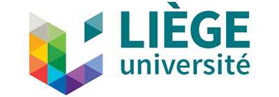 Logo of Université de Liège featuring a multicolored geometric 'L' design with the text 'LIÈGE université'.