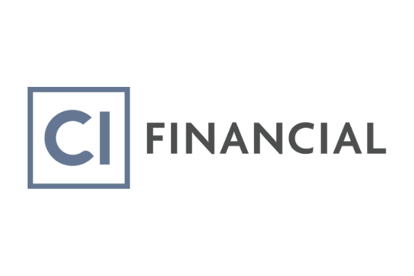 The CI Financial logo with 'CI' in a blue square and 'FINANCIAL' in gray text on a white background.
