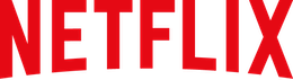 The official Netflix logo in red text on a transparent background.