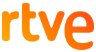 Logo of RTVE, a Spanish public broadcasting company, with lowercase letters in an orange gradient.