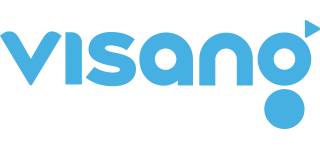 Visang company logo in blue text on a transparent background