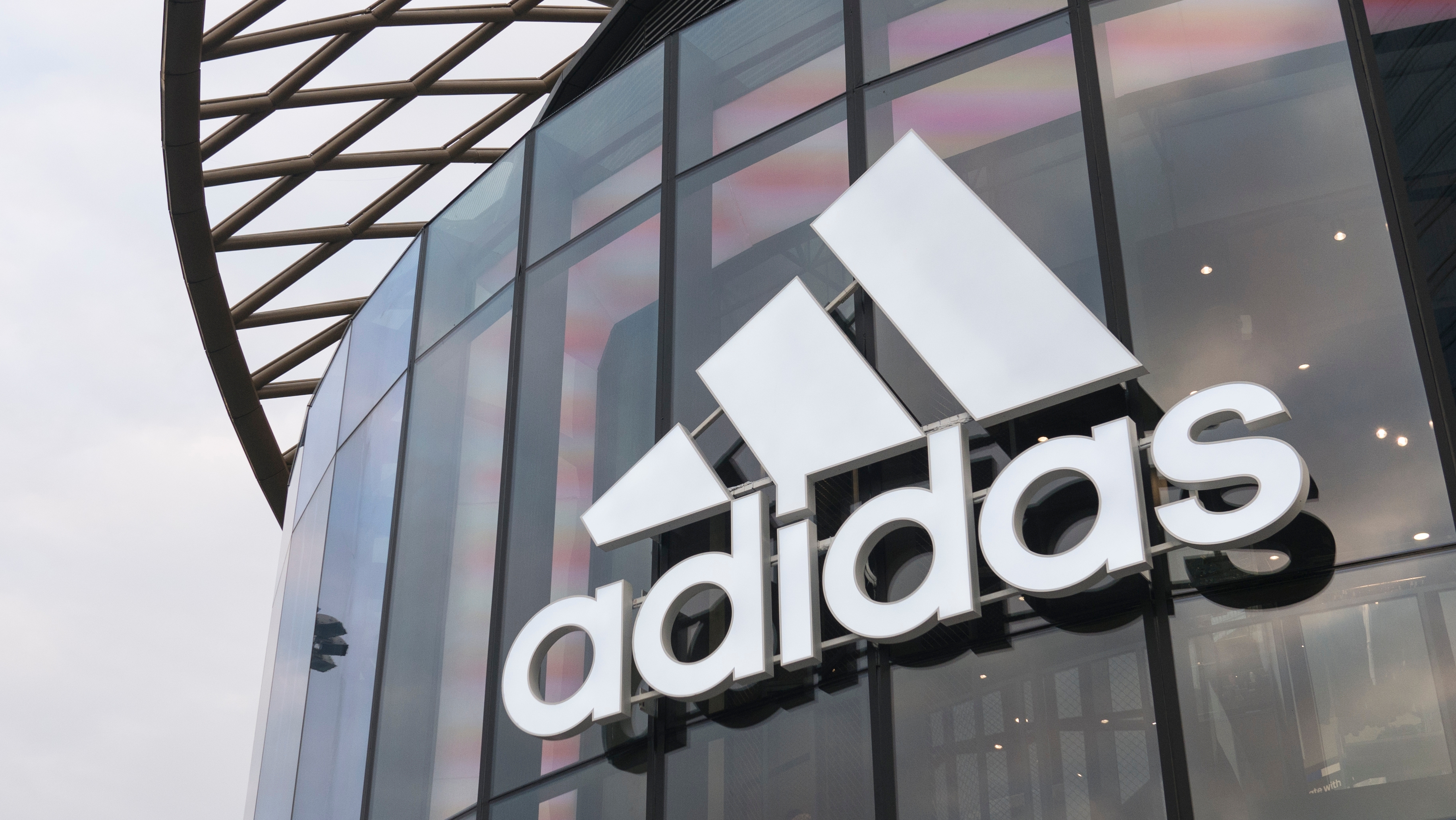 Guangzhou, China-February 4 2018: adidas flagship store front in Guangzhou; Shutterstock ID 1027986541; purchase_order: adidas case study; job: AWS; client: case study; other: EMEA
