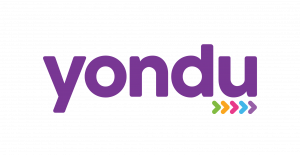 Yondu logo in purple text with a series of multicolor arrows pointing to the right.