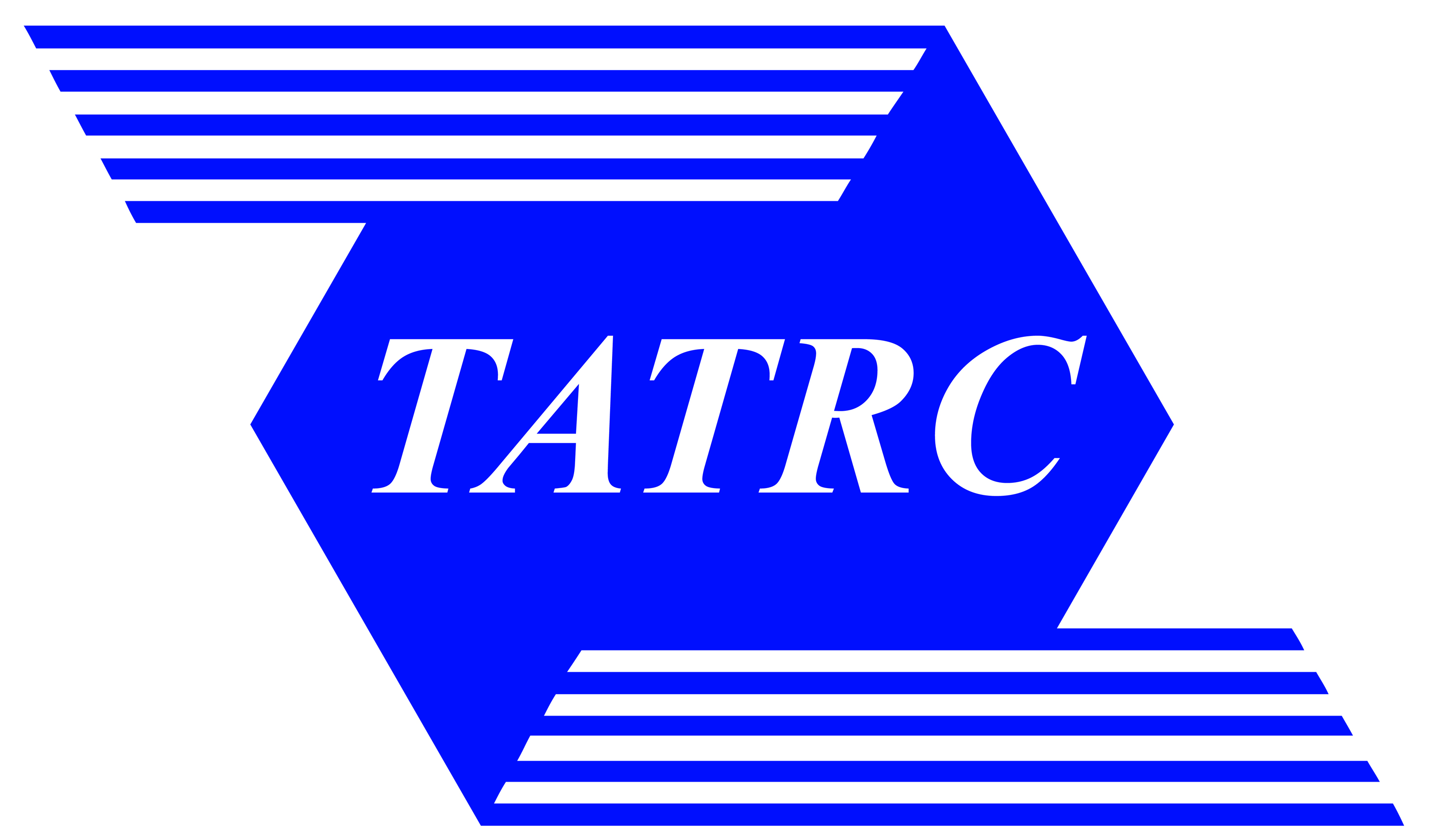 TATRC blue logo featuring white stripes and a hexagon shape with the letters 'TATRC' in the center.