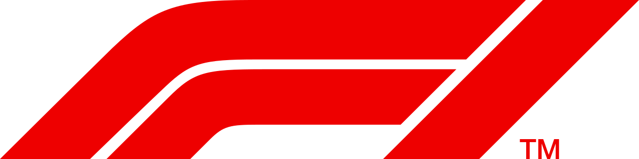 The official red and black logo of Formula 1, featuring a stylized 'F' with a speed-inspired design.