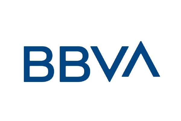 BBVA logo in blue text on a white background.