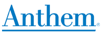 The Anthem company logo in blue text on a transparent background.