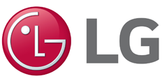 The logo of LG, featuring a stylized red circle with the letters 'L' and 'G' inside, alongside the text 'LG' in gray.
